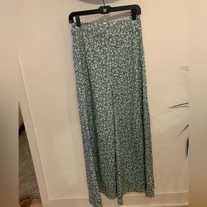 Shein floral green pants